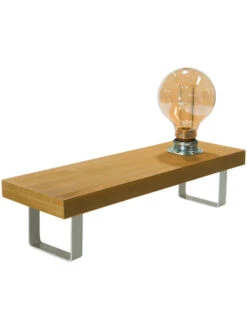 Tischleuchte, Hellbraun -Heimtextildekoration MyStage Tischleuchte Hellbraun 13x40x15 per3