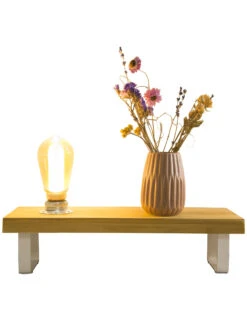 Tischleuchte, Hellbraun -Heimtextildekoration MyStage Tischleuchte Hellbraun 13x40x15 per4