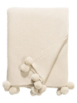 Decke, Offwhite -Heimtextildekoration Mysa Decke creme Offwhite 150x200 pla