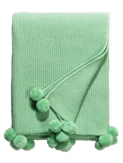 Decke, Glacier -Heimtextildekoration Mysa Decke gruen Glacier 150x200 pla