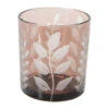 Teelichthalter, Braun -Heimtextildekoration MysticLeaves Teelichthalter Braun 7x7x8 per1