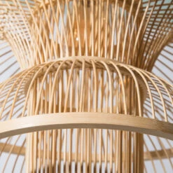 Hängeleuchte, Natural -Heimtextildekoration Nami Haengeleuchte Hellbraun Natural 50x50x37 lup