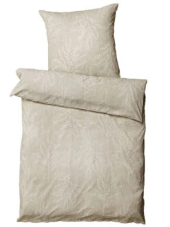 Renforcé-Bettwäsche, Natur -Heimtextildekoration NaturalFields Bettwaesche Beige Natur 135x200 pla