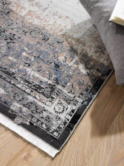 Vintage-Teppich, Vintage Black 11 Vintage-Teppich, Vintage Black -Heimtextildekoration Neraida Vintageteppich grau schwarz 160x230 mil3