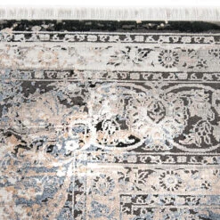 Vintage-Teppich, Vintage Black 14 Vintage-Teppich, Vintage Black -Heimtextildekoration Neraida Vintageteppich grau schwarz lup1