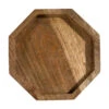Deko-Tablett, Natural -Heimtextildekoration Octagon DekoTablett Braun Natural 22x24 pla