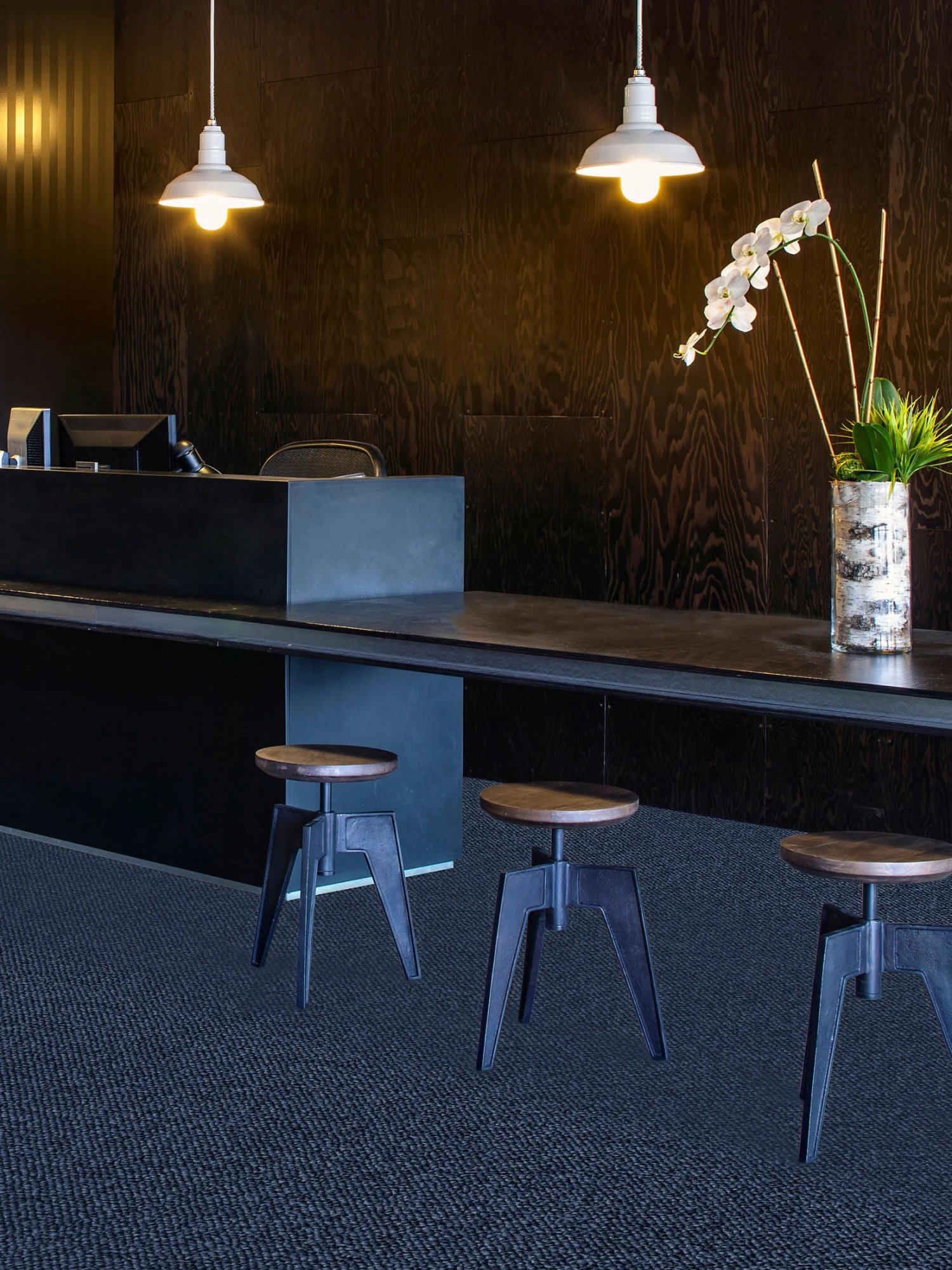 Schlingen-Teppichboden, Blau 78 3 Schlingen-Teppichboden, Blau 78