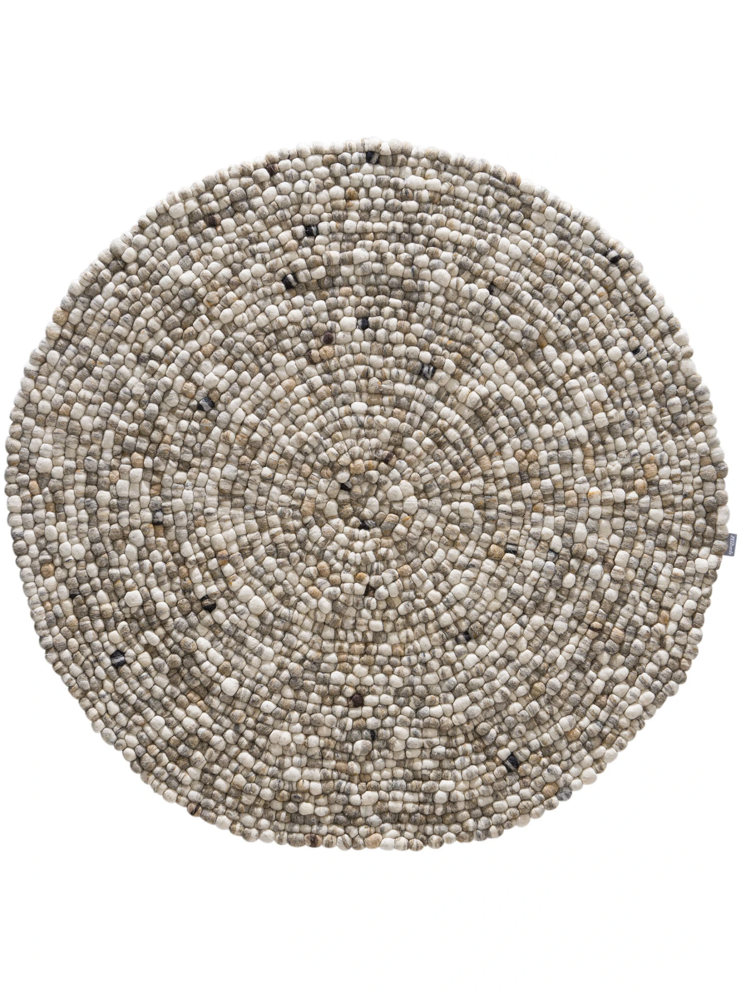 Filzkugel-Teppich, Natur 4 Filzkugel-Teppich, Natur – Bild 2