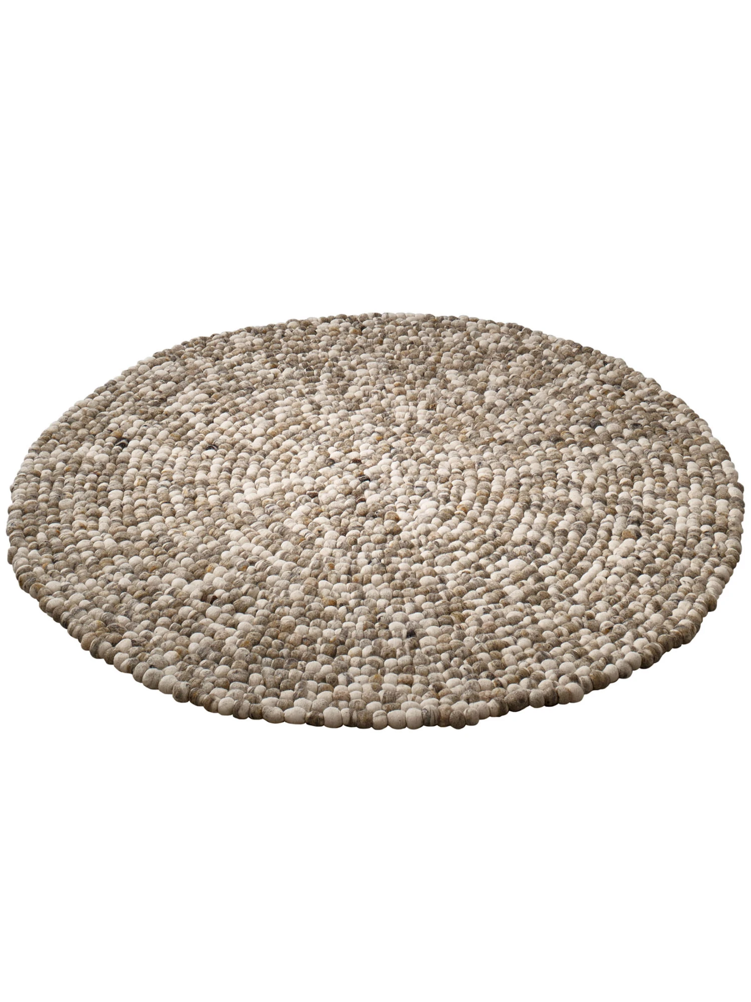 Filzkugel-Teppich, Natur 5 Filzkugel-Teppich, Natur – Bild 3