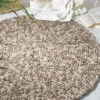 Filzkugel-Teppich, Natur -Heimtextildekoration Oviedo Filzkugelteppich beige natur rund mil2