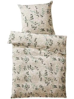 Renforcé-Bettwäsche, Grün -Heimtextildekoration Pinja Bettwaesche Gruen 135x200 pla