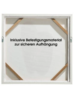 Druck Gerahmt, Orange/Weiss 11 Druck Gerahmt, Orange/Weiss -Heimtextildekoration Polly Druckgerahmt Orange OrangeWeiss 63x63 ruk