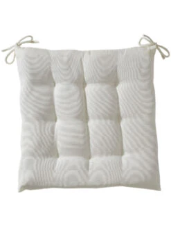 Stuhlkissen, Creme -Heimtextildekoration Porto Sitzkissen weiss pla