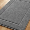 Badematte, Graphit 2 Badematte, Graphit -Heimtextildekoration PortoAlegra Badematte grau graphit