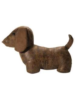 Figur, Braun -Heimtextildekoration Puppy Tuerstopper Braun 15x35x22 per2