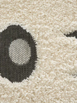 Kinder-Teppich, Hellgrau -Heimtextildekoration Quagga KinderTeppich Grau Hellgrau 120rund lup2