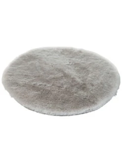 Sitzauflage, Silver -Heimtextildekoration Ranua Kunstfell Sitzkissen Hellgrau Silver 35rund fper