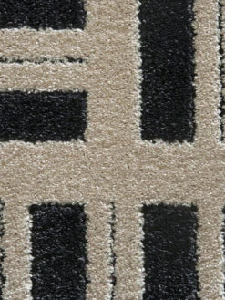 Moderner Teppich, Black/White -Heimtextildekoration Rieseby ModernerTeppich Weiss BlackWhite 160x230 lup