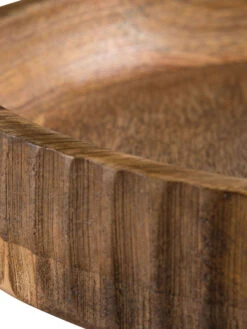 Deko-Schale, Natural -Heimtextildekoration Ruffle DekoSchale Braun Natural 25x25 lup