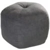 Pouf, Anthrazit -Heimtextildekoration Samson Pouf Grau Anthrazit 50x50 per