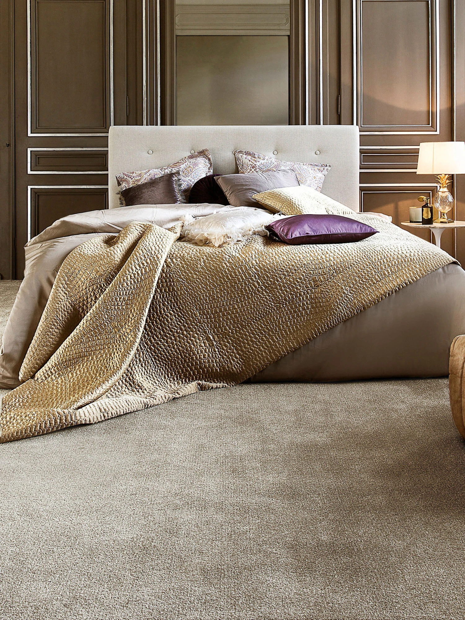 Velours-Teppichboden, Caramel 3 Velours-Teppichboden, Caramel