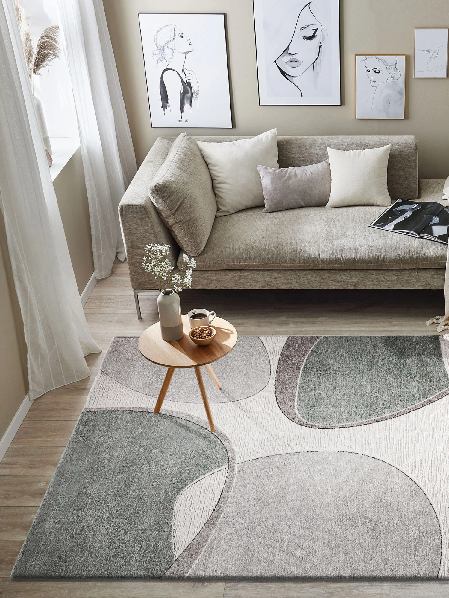 Moderner Teppich, Mint 3 Moderner Teppich, Mint