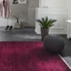 Flachgewebe-Teppich, Aubergine -Heimtextildekoration Senado FlachgewebeTeppich Dunkelrot Aubergine 170x240 mil