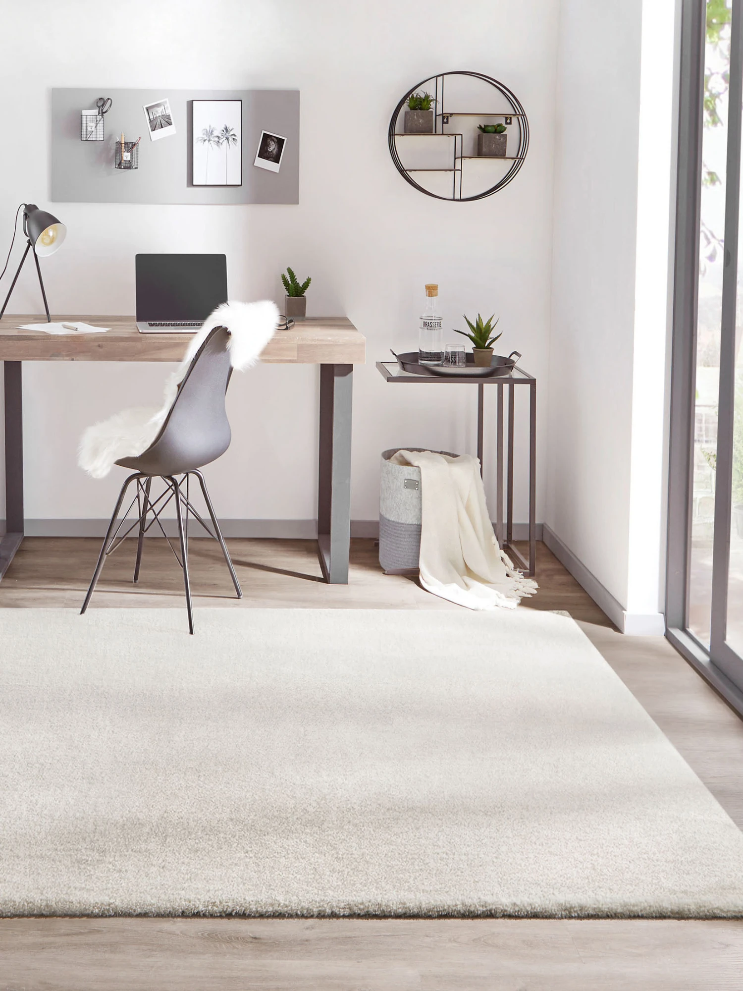 Hochflor-Teppich, Weiss 3 Hochflor-Teppich, Weiss