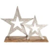 Aufsteller, Silber -Heimtextildekoration Silverstars Aufsteller Silber 8x28x202C3 pla