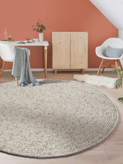 Filzkugel-Teppich, Grey Natural