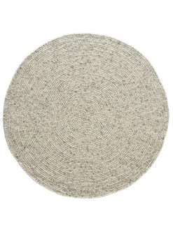 Filzkugel-Teppich, Grey Natural 9 Filzkugel-Teppich, Grey Natural -Heimtextildekoration Smedby FilzkugelTeppich Hellgrau GreyNatural 200rund pla