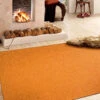 Baumwoll-Teppich, Orange -Heimtextildekoration Summerweave Handwebteppich Orange 2 170x240 mil