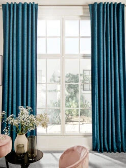 Vorhang Mit Gardinenband, Petrol