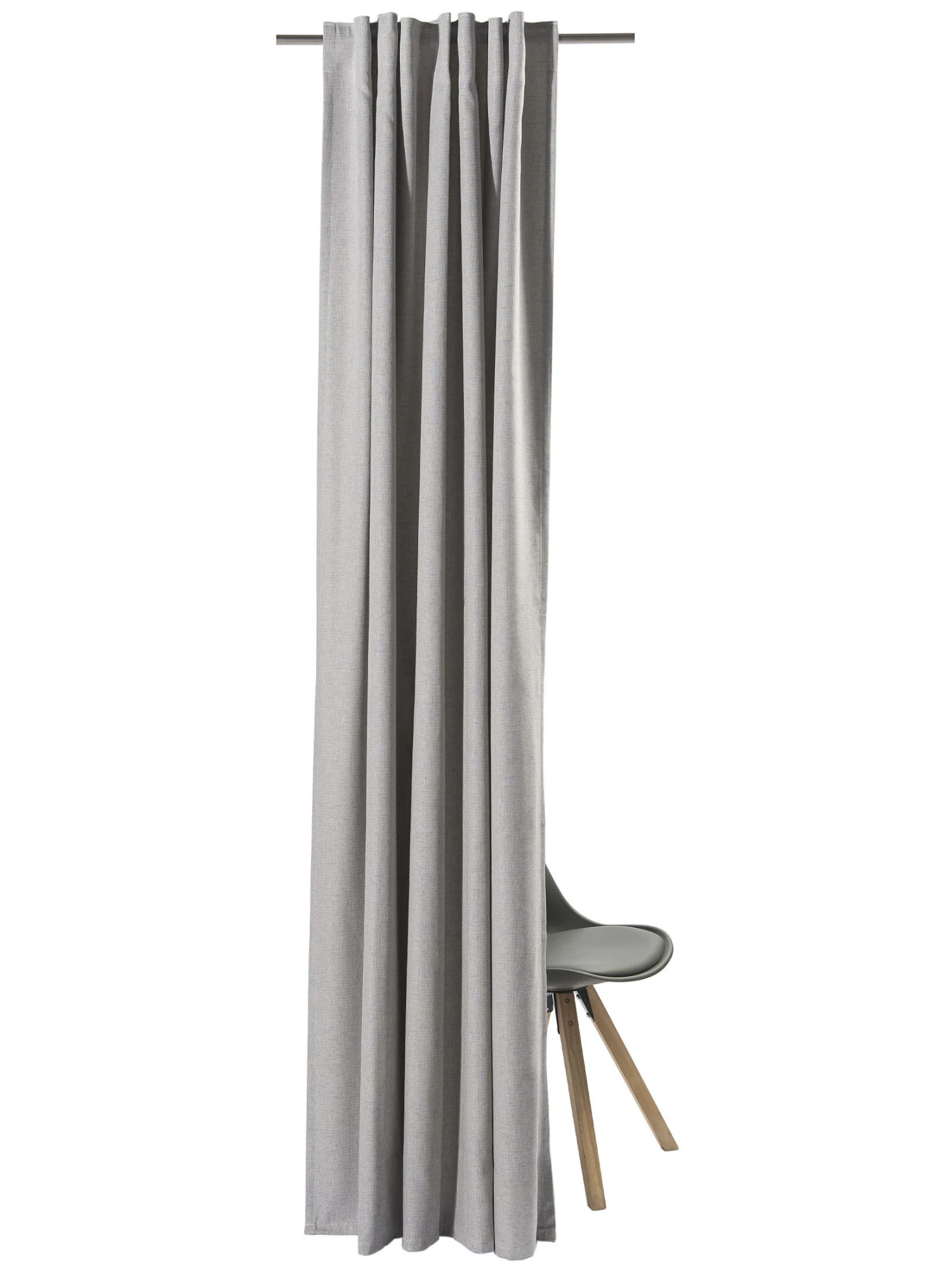 Vorhang Mit Gardinenband, Silber 5 Vorhang Mit Gardinenband, Silber – Bild 3