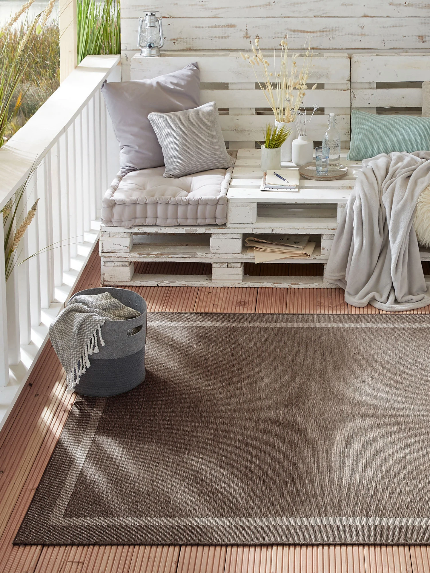 Outdoor-Teppich, Dunkelbeige 3 Outdoor-Teppich, Dunkelbeige
