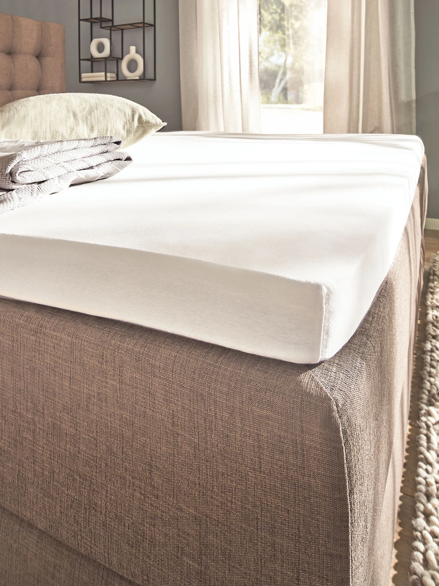 Spannbetttuch, Weiss 3 Spannbetttuch, Weiss