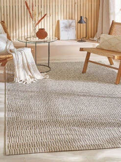 Outdoor-Teppich, Sand 10 Outdoor-Teppich, Sand -Heimtextildekoration Talagante Flachgewebeteppich Beige Sand 120x170 mil1