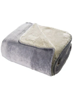 Decke, Silber -Heimtextildekoration Talvi Decke Grau Silber 150x200 per