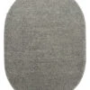 Woll-Teppich, Grau -Heimtextildekoration Tamesna BerberTeppich Grau 170x240oval pla