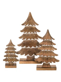 Aufsteller, Braun -Heimtextildekoration TanneWoody Aufsteller Braun set