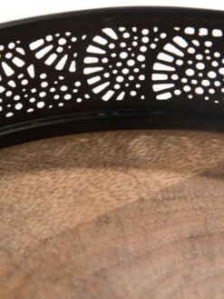 Deko-Tablett, Black -Heimtextildekoration Tasullo Tablett Schwarz Black 20x20x5 lup