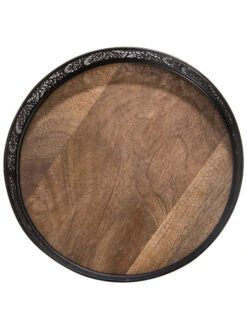 Deko-Tablett, Black -Heimtextildekoration Tasullo Tablett Schwarz Black 20x20x5 pla