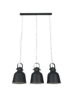 Hängeleuchte, Sand Black -Heimtextildekoration Timelessi 3erHaengeleuchte Schwarz SandBlack 25x72x183 per3