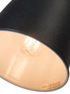 Tischleuchte, Sand Black -Heimtextildekoration Timelessi Tischleuchte Schwarz SandBlack 16x28x46 lup1