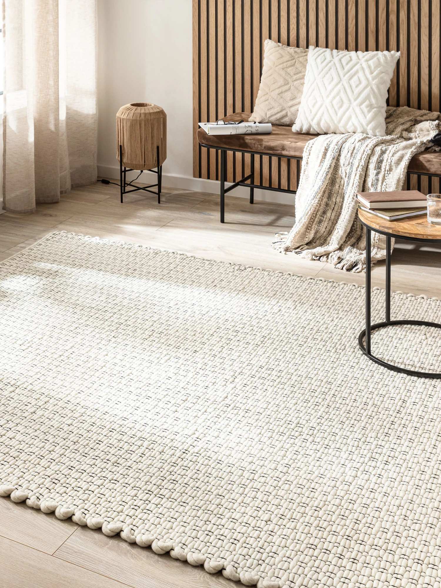 Woll-Teppich, White 3 Woll-Teppich, White