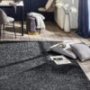 Hochflor-Teppich, Dunkelgrau -Heimtextildekoration Touch Uniteppich grau Dunkelgrau 160x230 mil