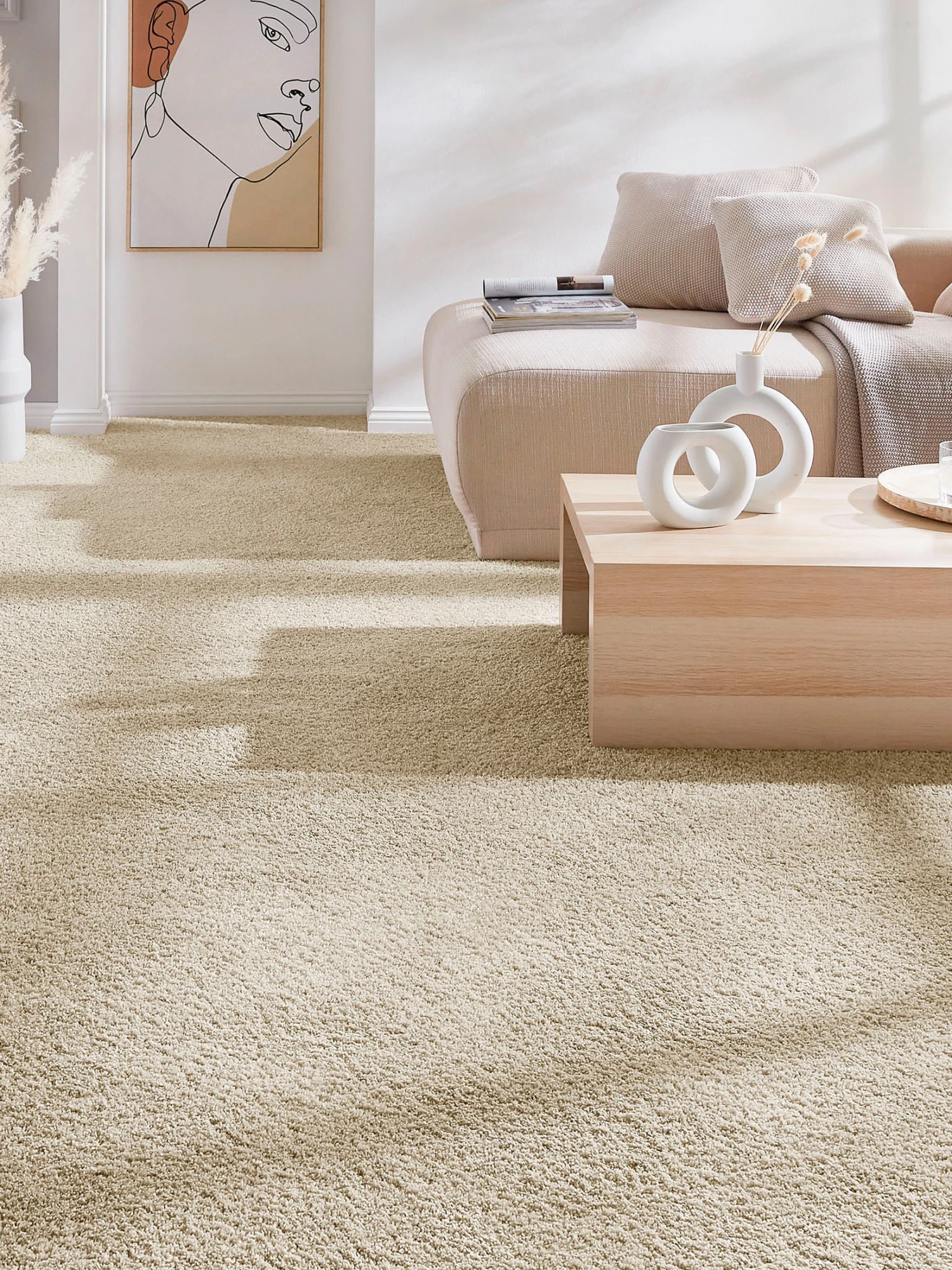 Langflor-Teppichboden, Sand 70 3 Langflor-Teppichboden, Sand 70