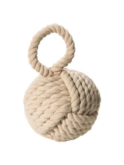 Objekt, Beige -Heimtextildekoration Tuerkugel Tuerstopper Beige 13x13 per2