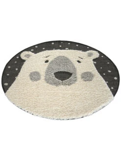 Kinder-Teppich, Dunkelgrau 9 Kinder-Teppich, Dunkelgrau -Heimtextildekoration Ursus KinderTeppich Grau Dunkelgrau 120rund fper