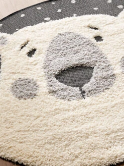 Kinder-Teppich, Dunkelgrau 10 Kinder-Teppich, Dunkelgrau -Heimtextildekoration Ursus KinderTeppich Grau Dunkelgrau 120rund lup